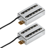 Maxbell Double Coil Pickups Set for 6 Strings Electric Guitar Accessories Parts Argent 11