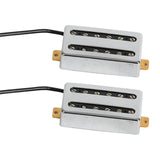 Maxbell Double Coil Pickups Set for 6 Strings Electric Guitar Accessories Parts Argent 11