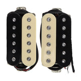 Maxbell 2Pcs Guitar Pickup Double Coil 4P Prewired for Electric Guitar Instrument Yellow Black