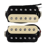 Maxbell 2Pcs Guitar Pickup Double Coil 4P Prewired for Electric Guitar Instrument Yellow Black