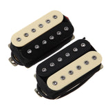 Maxbell 2Pcs Guitar Pickup Double Coil 4P Prewired for Electric Guitar Instrument Yellow Black