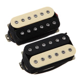 Maxbell 2Pcs Guitar Pickup Double Coil 4P Prewired for Electric Guitar Instrument Yellow Black