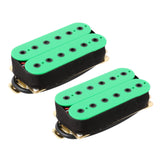 Maxbell 2Pcs Guitar Pickup Double Coil 4P Prewired for Electric Guitar Instrument Green