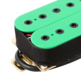 Maxbell 2Pcs Guitar Pickup Double Coil 4P Prewired for Electric Guitar Instrument Green