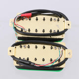 Maxbell 2Pcs Guitar Pickup Double Coil 4P Prewired for Electric Guitar Instrument Green