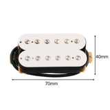 Maxbell Alloy Guitar Neck Bridge Pickup Double Pickup for Guitar Parts Accessory