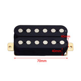 Maxbell Guitar Pickup Accessory Neck and Bridge Pickup Parts for Electric Guitar Black