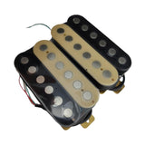 Maxbell Guitar Pickup Accessory Neck and Bridge Pickup Parts for Electric Guitar Black Yellow