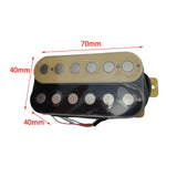 Maxbell Guitar Pickup Accessory Neck and Bridge Pickup Parts for Electric Guitar Black Yellow