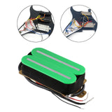 Maxbell Electric Guitar Dual Pickups High Output Dual Pickups for Electric Guitar Green