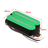 Maxbell Electric Guitar Dual Pickups High Output Dual Pickups for Electric Guitar Green