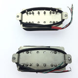 Maxbell 2 Pieces Guitar Pickup Double Coil Humbucker Low Noise for Electric Guitar White