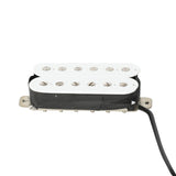 Maxbell 2 Pieces Guitar Pickup Double Coil Humbucker Low Noise for Electric Guitar White