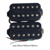 Maxbell Universal Guitar Double Coil Pickups Multifunction for Jazz Part Replacement Black