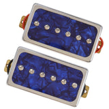 Maxbell Universal Single Coil Pickups Durable Soap Bar for LP Electric guitar Blue Pearl