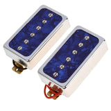 Maxbell Universal Single Coil Pickups Durable Soap Bar for LP Electric guitar Blue Pearl