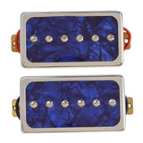 Maxbell Universal Single Coil Pickups Durable Soap Bar for LP Electric guitar Blue Pearl