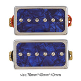 Maxbell Universal Single Coil Pickups Durable Soap Bar for LP Electric guitar Blue Pearl