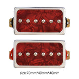 Maxbell Universal Single Coil Pickups Durable Soap Bar for LP Electric guitar Red