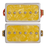 Maxbell Universal Single Coil Pickups Durable Soap Bar for LP Electric guitar yellow