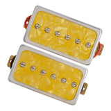 Maxbell Universal Single Coil Pickups Durable Soap Bar for LP Electric guitar yellow