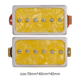 Maxbell Universal Single Coil Pickups Durable Soap Bar for LP Electric guitar yellow