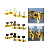 Maxbell 2 Pieces Universal String Tuning Pegs 3L 3R Replacements for Electric Guitar White