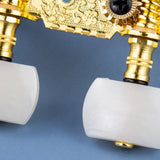 Maxbell 2 Pieces Universal String Tuning Pegs 3L 3R Replacements for Electric Guitar White