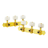 Maxbell 2 Pieces Universal String Tuning Pegs 3L 3R Replacements for Electric Guitar White