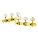 Maxbell 2 Pieces Universal String Tuning Pegs 3L 3R Replacements for Electric Guitar White