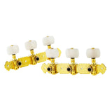 Maxbell 2 Pieces Universal String Tuning Pegs 3L 3R Replacements for Electric Guitar White