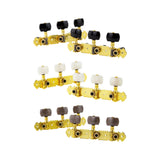 Maxbell 2 Pieces Universal String Tuning Pegs 3L 3R Replacements for Electric Guitar White