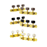 Maxbell 2 Pieces Universal String Tuning Pegs 3L 3R Replacements for Electric Guitar White
