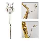 Maxbell Portable Clarinet Marching Lyre Music Clip Metal Holder for Alto Sax Tenor
