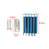 Maxbell Electric Guitar Tremolo Bridge Springs Replacement for Repairing Maintenance Blue