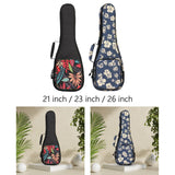 Maxbell Ukelele Carrying Case Nylon for Soprano Concert Tenor Thick Padded 21inch Black