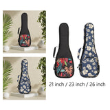 Maxbell Ukelele Carrying Case Nylon for Soprano Concert Tenor Thick Padded 21inch Black