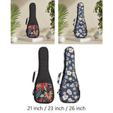 Maxbell Ukelele Carrying Case Nylon for Soprano Concert Tenor Thick Padded 21inch Black
