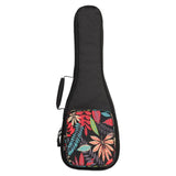 Maxbell Ukelele Carrying Case Nylon for Soprano Concert Tenor Thick Padded 21inch Black