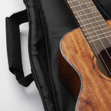 Maxbell Ukelele Carrying Case Nylon for Soprano Concert Tenor Thick Padded 23inch Black