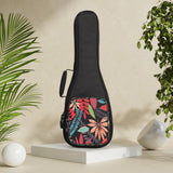 Maxbell Ukelele Carrying Case Nylon for Soprano Concert Tenor Thick Padded 23inch Black