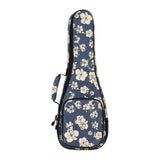 Maxbell Ukelele Carrying Case Nylon for Soprano Concert Tenor Thick Padded 23inch Blue