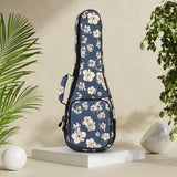 Maxbell Ukelele Carrying Case Nylon for Soprano Concert Tenor Thick Padded 23inch Blue