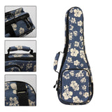 Maxbell Ukelele Carrying Case Nylon for Soprano Concert Tenor Thick Padded 23inch Blue