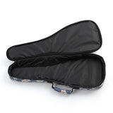 Maxbell Ukelele Carrying Case Nylon for Soprano Concert Tenor Thick Padded 26inch Blue