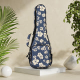Maxbell Ukelele Carrying Case Nylon for Soprano Concert Tenor Thick Padded 26inch Blue