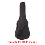 Maxbell Guitar Bag Water Resistant Guitar Gig Guitar Backpack for Ukulele Gifts Red 40in to 41in