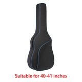 Maxbell Guitar Bag Water Resistant Guitar Gig Guitar Backpack for Ukulele Gifts Blue 40in to 41in