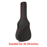 Maxbell Guitar Bag Water Resistant Guitar Gig Guitar Backpack for Ukulele Gifts Red 36in to 38in