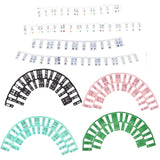 Maxbell Silicone Piano Stickers Portable Dustproof for Boys and Girls Beginners White bottom color